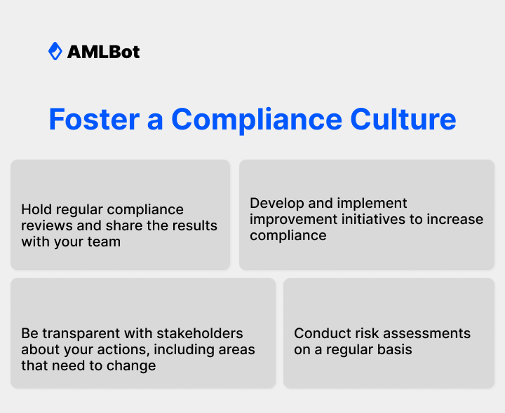 foster a compliance culture