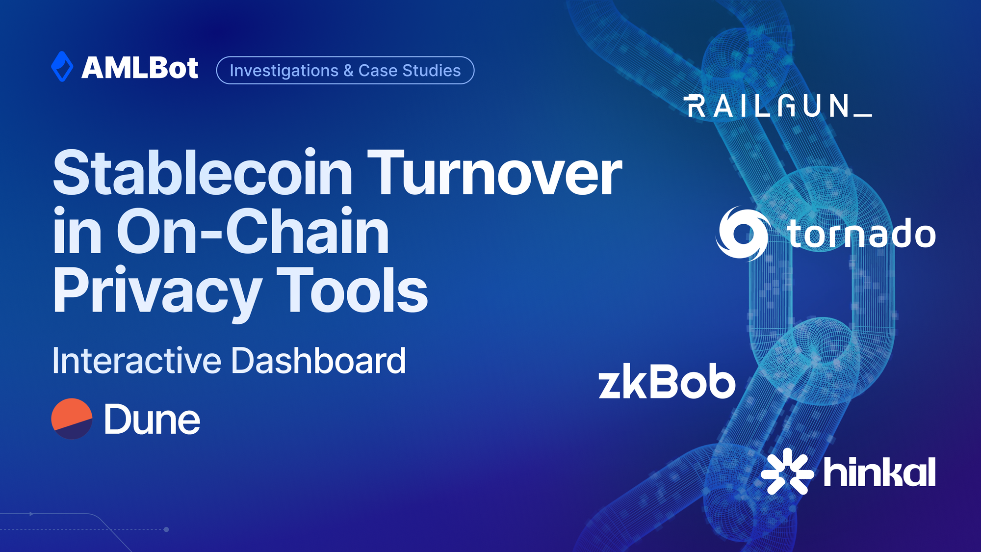 Stablecoin Turnover in On-Chain Privacy Tools: AMLBot's Dune Dashboard
